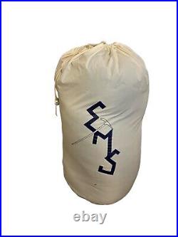 Vintage Eastern Mountain Sports Goose Down Green Adult Sleeping Bag Lot Of Two
