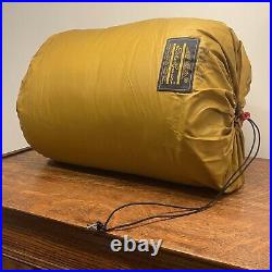 Vintage Eddie Bauer 50's 60's Goose Down Premium Sleeping Bag With Rain Hood EX