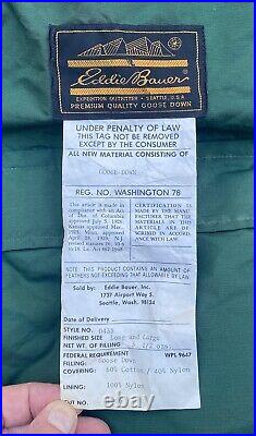 Vintage Eddie Bauer Goose Down Expedition Sleeping Bag Blanket. EXCELLENT EUC
