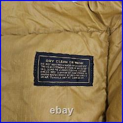 Vintage Eddie Bauer Goose Down Sleeping Bag With Stuff Sack 76 x 31 Gold
