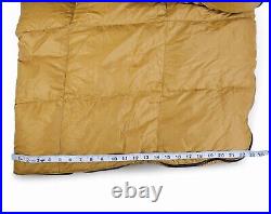 Vintage Eddie Bauer Goose Down Sleeping Bag With Stuff Sack 76 x 31 Gold