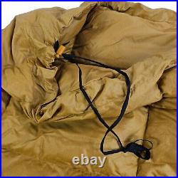 Vintage Eddie Bauer Goose Down Sleeping Bag With Stuff Sack 76 x 31 Gold