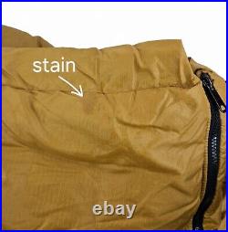 Vintage Eddie Bauer Goose Down Sleeping Bag With Stuff Sack 76 x 31 Gold