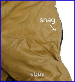 Vintage Eddie Bauer Goose Down Sleeping Bag With Stuff Sack 76 x 31 Gold