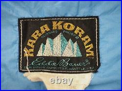 Vintage Eddie Bauer Kara koram Down Sleeping Bag 60x24