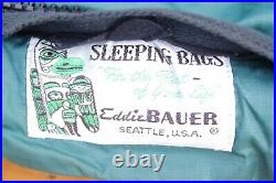Vintage Eddie Bauer Premium Goose Down Sleeping Bag Mummy 4 Lbs Fill 34 x 86