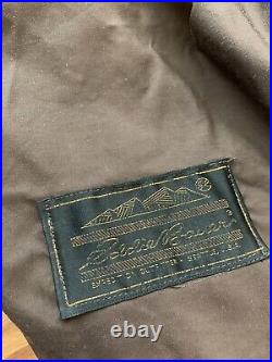 Vintage Eddie Bauer Sleeping Bag Chocolate Brown Brass Zip Fortrel Fill Exc
