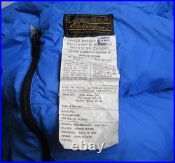 Vintage Eddie Bauer Style No 0414 Goose Down 74 x 32 Sleeping Bag with Carry Bag