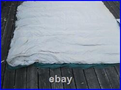 Vintage Eddie Bauer Totem 4 LBS Goose Down Sleeping Bag & VALCRO in blanket