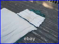 Vintage Eddie Bauer Totem 4 LBS Goose Down Sleeping Bag & VALCRO in blanket
