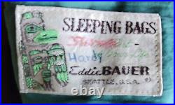 Vintage Eddie Bauer Totem Down Sleeping Bags 2 sleeping bags