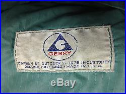 Vintage GERRY Denver CO. Grey Goose Down Sleeping Bag