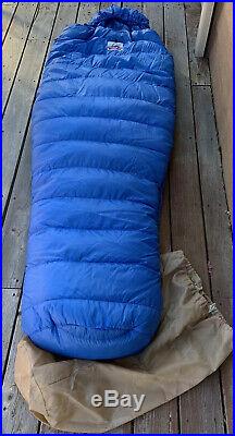 Vintage HOLUBAR Down Mummy Sleeping Bag with Stuff Sack Blue Boulder Colorado