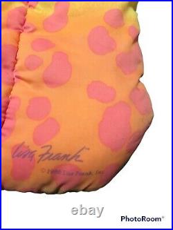Vintage Lisa Frank Sleeping Bag 80s Leopard Pastel