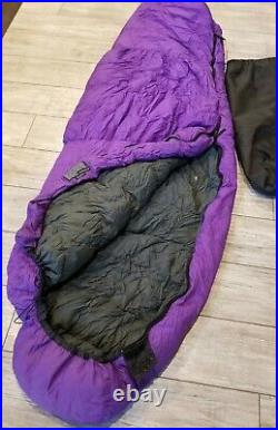 Vintage! MOUNTAIN HARDWEAR CRAZY LEGS (DOWN-FILL) Sleeping Bag Expandable Knee
