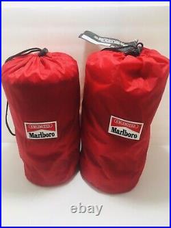 Vintage Marlboro Unlimited Sleeping Bag Red Interior Fleece 90's (Mail in promo)