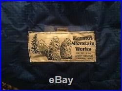 Vintage Marmot Mountain works Ptarmigan Gore-Tex Goose Down Long Sleeping Bag