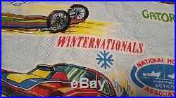 Vintage NHRA Drag Race Sleeping Bag one owner Winternationals Springnationals