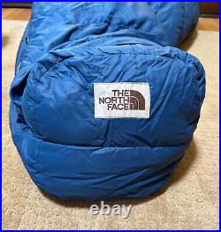 Vintage North Face Goose Down sleeping bag, Brown Label, made in USA, 4 season