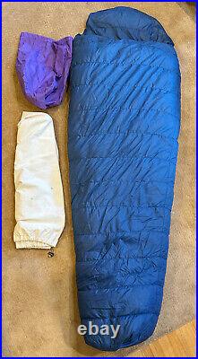 Vintage North Face Goose Down sleeping bag, Brown Label, made in USA, 4 season