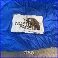 Vintage North Face Goose Down sleeping bag, Brown Label, made in USA, 86