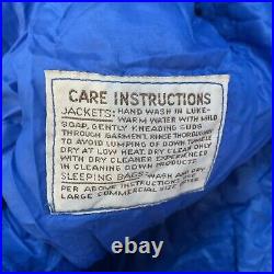 Vintage North Face Goose Down sleeping bag, Brown Label, made in USA, 86
