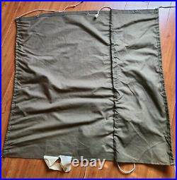 Vintage Sleeping Bag 1940s 1950s Canvas Specialty Brand CS Canvas Bed Roll 84x36