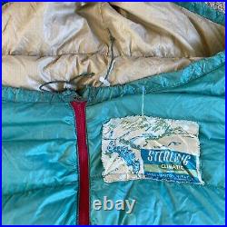 Vintage Sterling Climactic White Goose Down 2.5 lbs Sleeping Mummy Bag 33x86