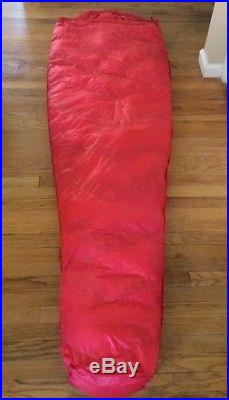 Vintage TRAILWISE Ski Hut Slimline Down Mummy Red Chevron Sleeping Bag Berkeley