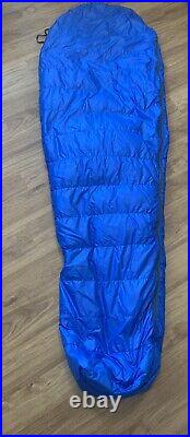 Vintage The North Face Brown Label Down Sleeping Bag. Mummy Style. 88 Zip-Right