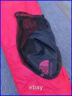 Vintage The North Face Brown Label Red Goose Down Sleeping Bag & Carry Bag