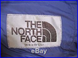 Vintage The North Face Goose Down Mummy Brown Label Sleeping Bag 80x29 with Sack