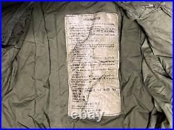 Vintage US Intermediate Weather Mummy Sleeping Bag Hood U. S. Military& Blanket