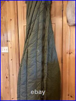 Vintage US Military Down Extreme Cold Weather Type II Mummy Sleeping Bag Green