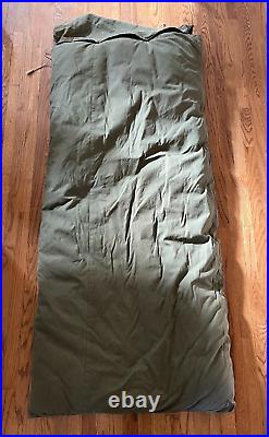 Vintage WOODS Arctic Brand 3 Star Down Filled Sleeping Robe Hunting Bag 78 x 84