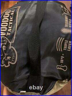 Voodoo tactical -10f mummy sleeping bag Right hand zipper New Green