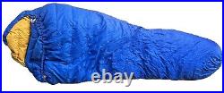 Vtg 1970s-80s WESTERN MOUNTAINEERING Blue Sleeping Bag High Loft Down-Scarce