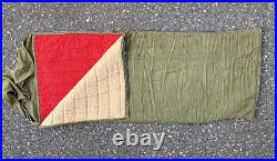 Vtg 40s 50s Stearns MINNESOTAN Retro Sleeping Bag Camping Lake Cabin Bedroll