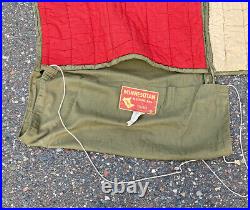 Vtg 40s 50s Stearns MINNESOTAN Retro Sleeping Bag Camping Lake Cabin Bedroll