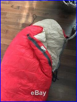 Vtg REI 100% 3 lb fill Down Sleeping Bag 90 x 33 Long LHZ Left Zip