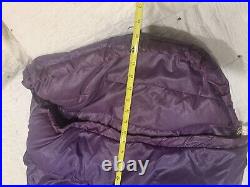 Vtg SNOW LION Goose Down Sleeping Bag Long dual Zipper Big Foot