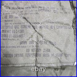 Vtg USGI Military Extreme Cold Weather Sleeping Mummy Bag Down 8465-01-033-8057