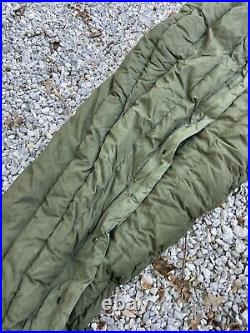 Vtg US Army Military Sleeping Mummy Cocoon Bag Extreme Cold Down Filled