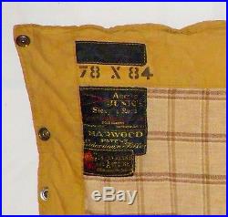 Vtg WOODS Arctic Sleeping Bag 2 StarJunior 78x84 Harwood Patent Eiderdown Filled
