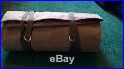 WATERPROOF BROWN CANVAS BEDROLL for BUSHCRAFT, COWBOYS, CAMPING