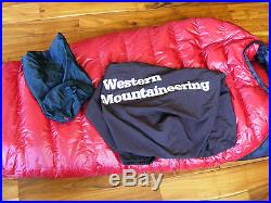 Western Mountaineering Alpinelite 6'6long Down Sleeping Bag. Microfiber Series