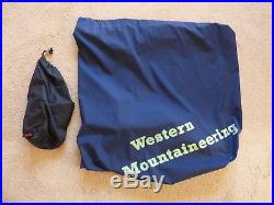 WESTERN MOUNTAINEERING HYPERLITE Sleeping Bag-35 degree-Ultralight-850 down-6'6