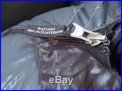 WESTERN MOUNTAINEERING Sequoia Sleeping Bag 6'6 RIght-Zipper GOOSE DOWN