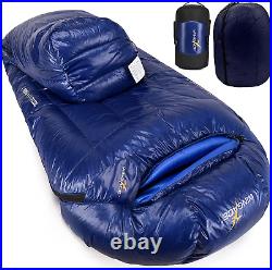 WINGACE Mummy Sleeping Bag 20 Degree F, 750FP 95% Down, Backpacking & Camping
