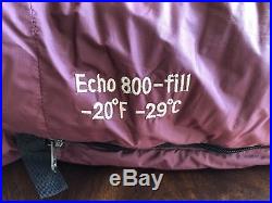 WOW! NEW Sierra Designs Echo 800 Fill Down Sleeping Bag 20° F, -29° C